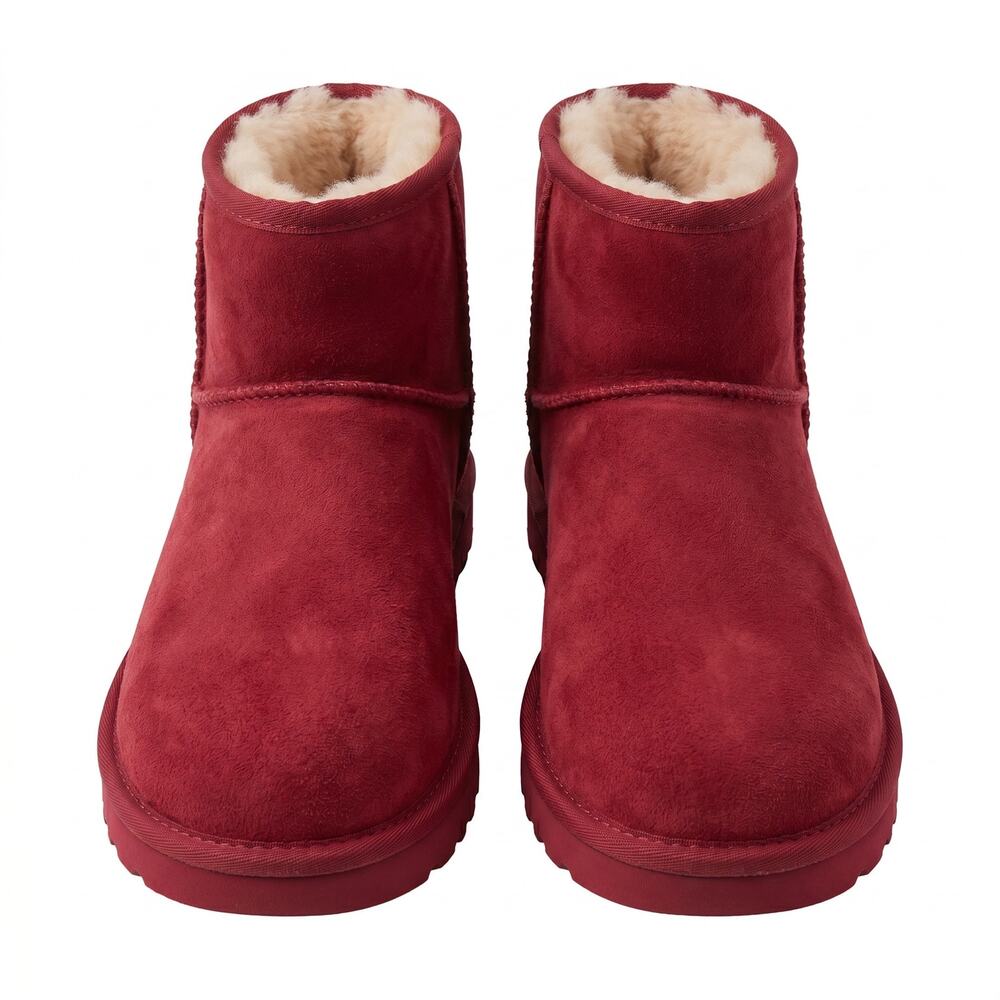 Ugg 7 Women’s 1057780-1 mini crystal bow suede leather shearling lined boot